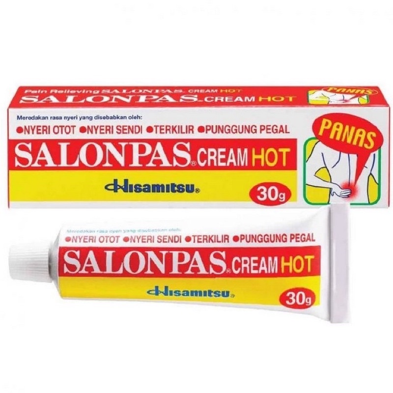 Salonpas Cream Krim Pereda Nyeri Otot Pegal Kesleo Tidak Lengket