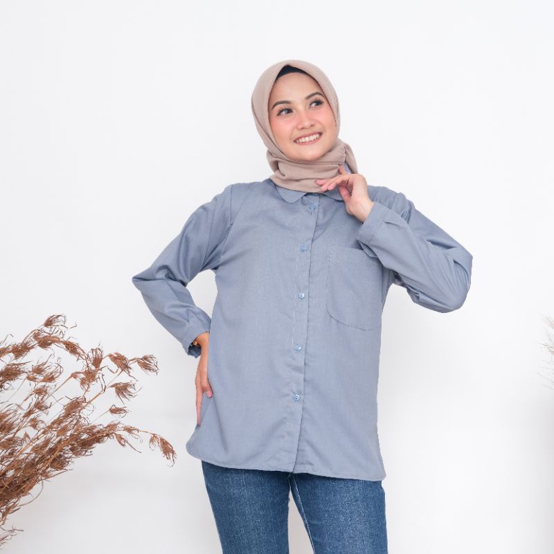 KEMEJA WANITA POLOS KATUN TOYOBO / BLOUSE WANITA