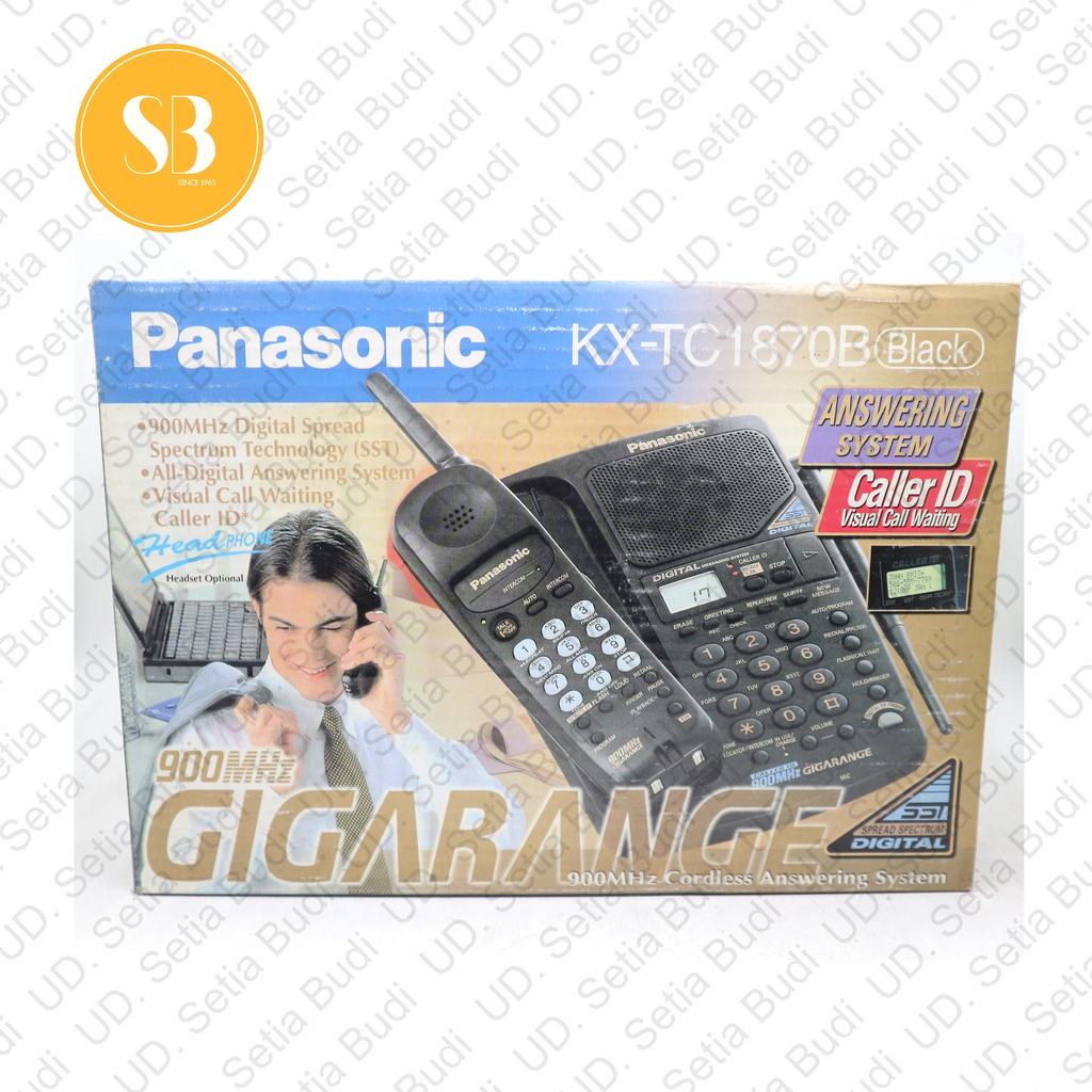 Telepon Wireless Cordless Panasonic KX-TC1870B 1870 Baru dan Murah