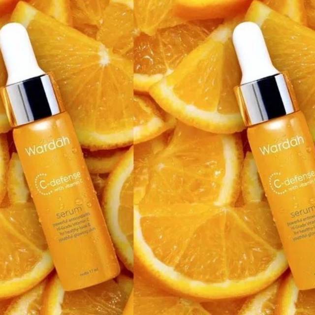 Wardah c-defense serum 17 ml / serum wajah wardah / pelembab wajah / pencerah wajah