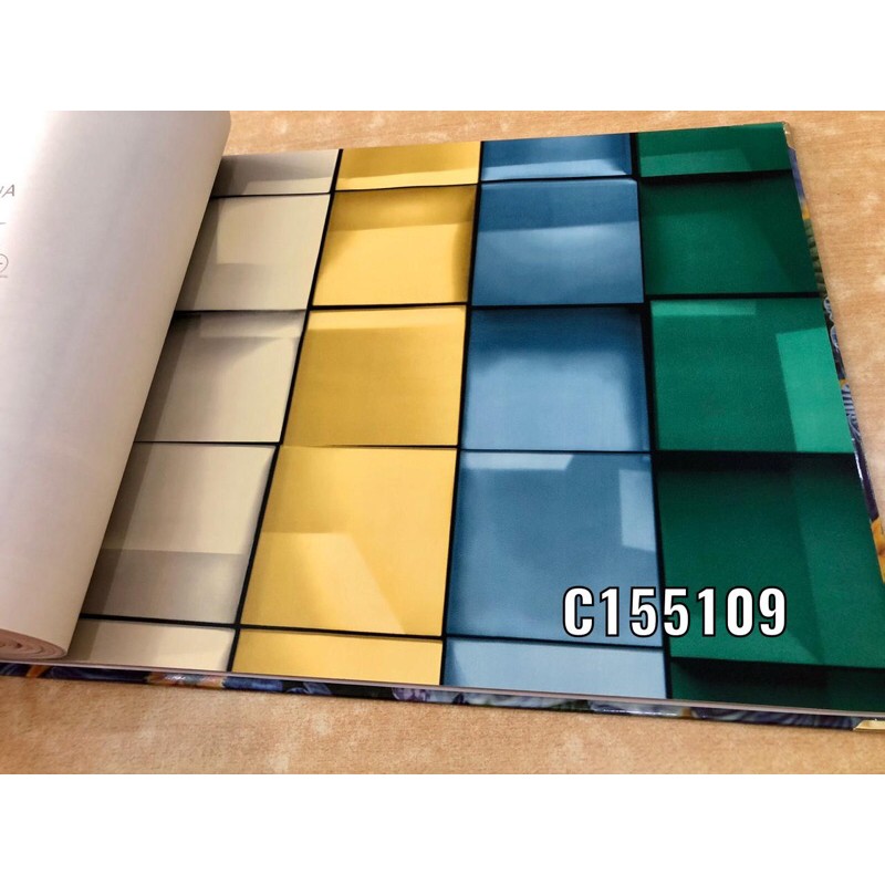 Wallpaper Dinding murah Kotak keramik 3d