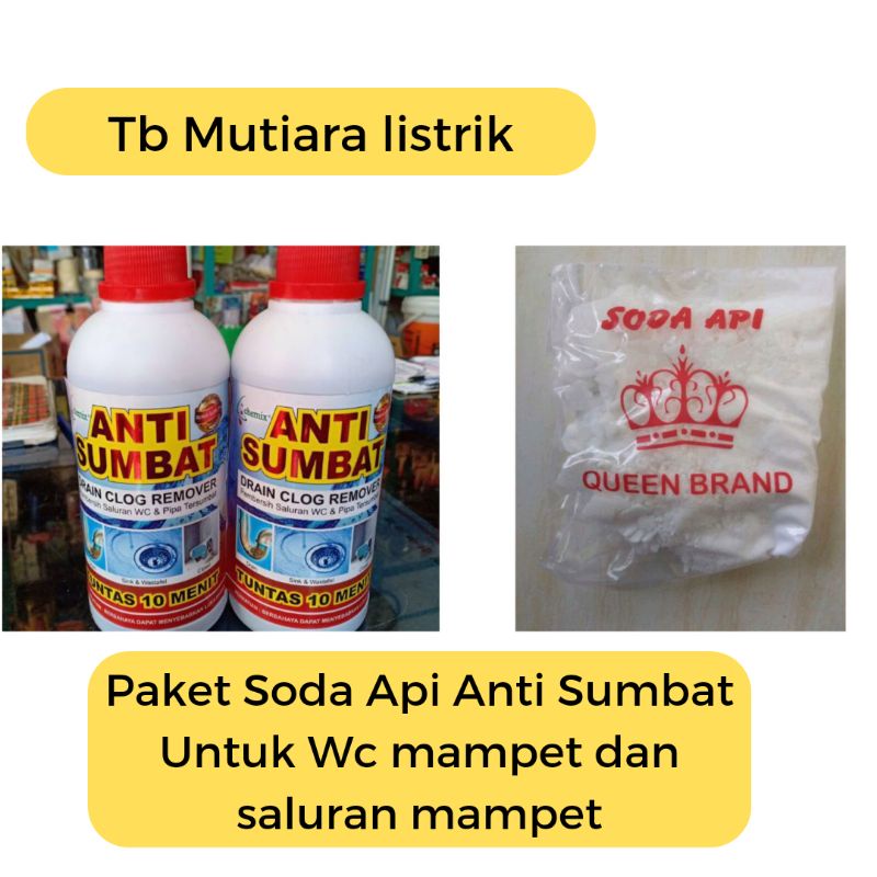 Paket Soda Api Untuk Wc Mampet Dan Saluran Mampet Anti Sumbat