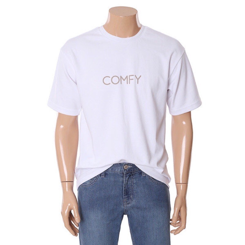 TJB Nearby Shirt Kaos Pria Original Big Size Branded Sisa Ekspor - Putih Comfy