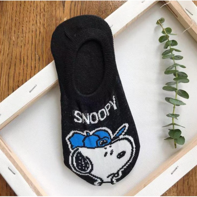SNOOPY - Kaos Kaki Pendek Invisible Setelapak Kaki/ Kaos Kaki Tumit Dewasa Wanita-KWTO-005