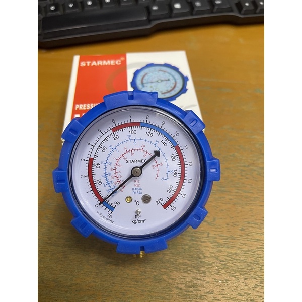 Meteran manifold R22 low / presure gauge / kepala manifold