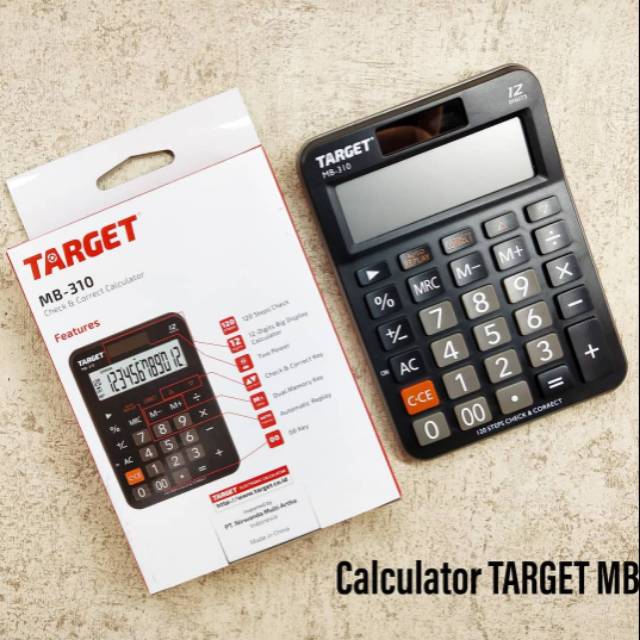 

Calculator / Kalkulator Target Mb-310