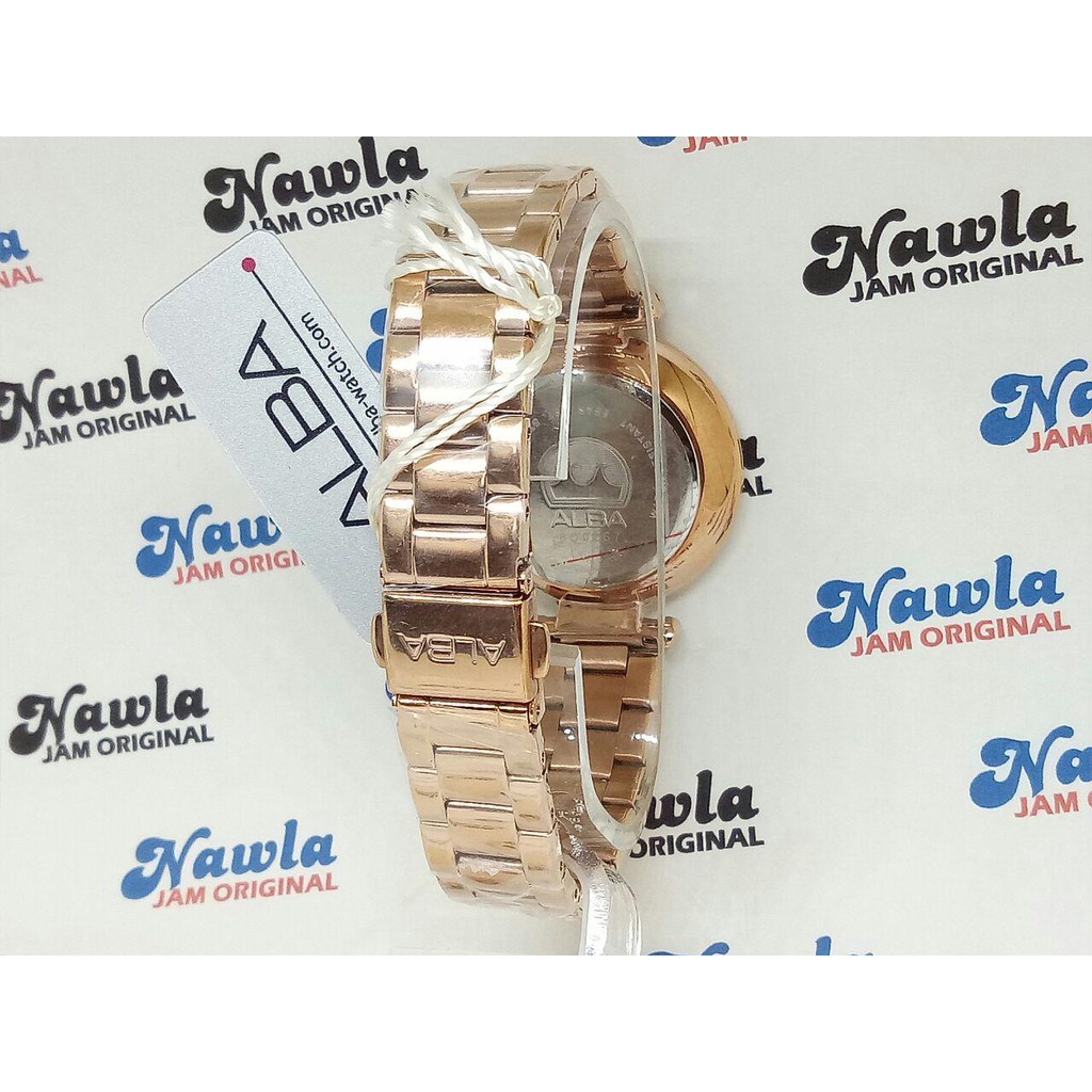 Alba Ladies AH8552X1 Quartz Rose Gold - Jam Tangan Wanita AH8552