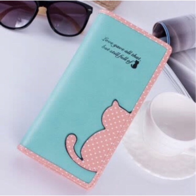 A1 Promo Dompet Wanita Lucu Elegan Bahan Taiga Ukuran 19x9 Warna Ungu Tosca Biru Hitam Fanta Murah