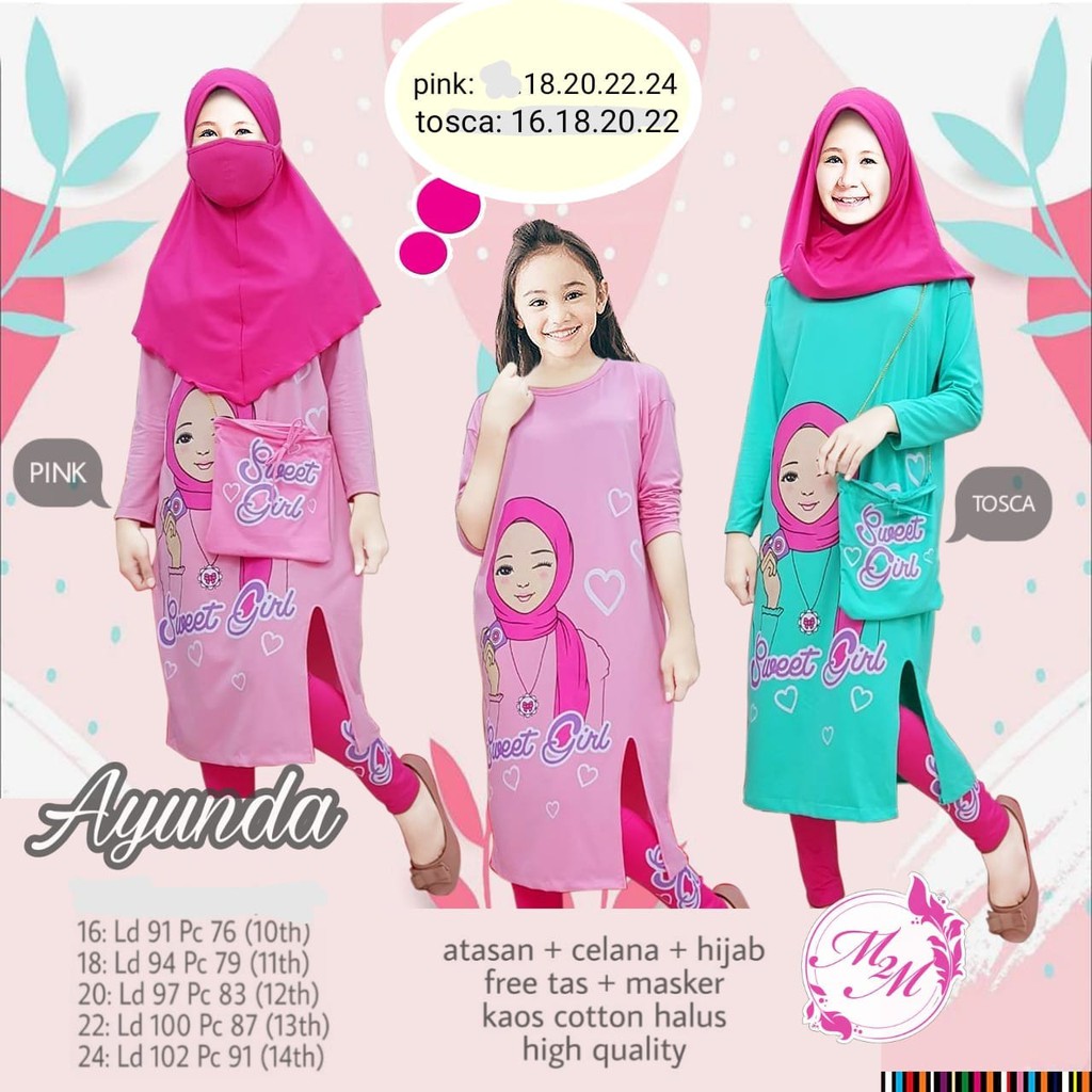 Baju Setelan Anak Remaja Tanggung Perempuan Cewek Kekinian Set Remaja ABG Terbaru