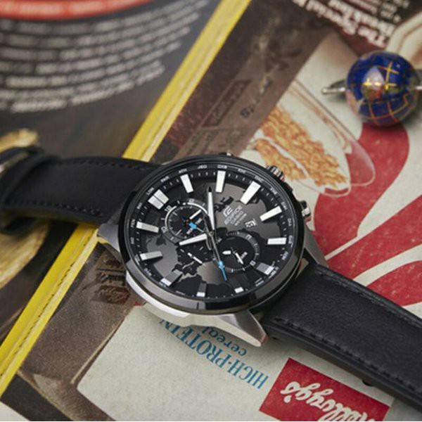 Jam Casio Edifice EFR 303L - 1A2VUDF Leather BLack