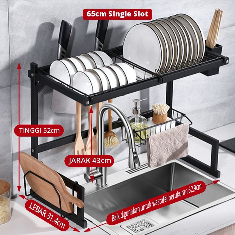 Rak Piring Wastafel Portable Dapur Serbaguna