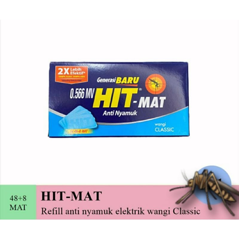 HIT MAT KERTAS REFIL Isi 48 + 6 Pics / HIT MAT ALAT