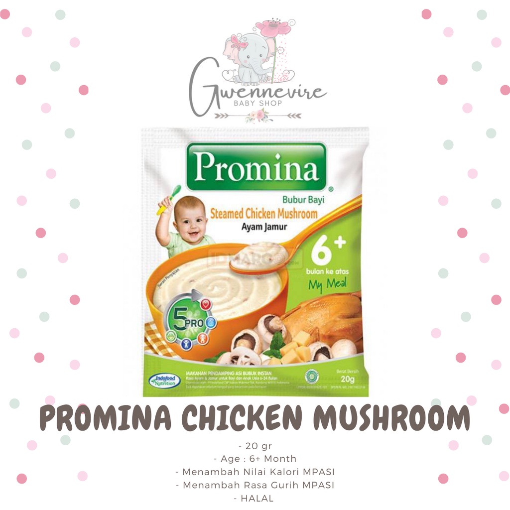 Jual PROMINA - Promina Bubur Ayam Jamur / Promina Bubur Bayi 6+ sachet
