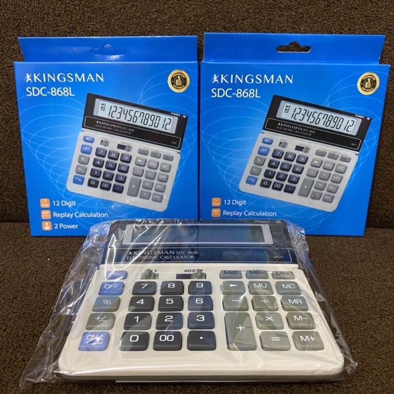 

Kalkulator Kingsman SDC-868L Calculator 12 Digits SDC 868L Spesifikasi 12 Digit / kalkulator besar