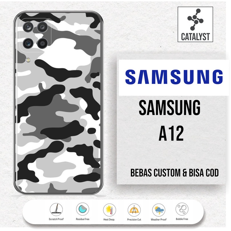 (Buy 1 Get 2) Garskin Skin SAMSUNG A12 - KODE -92F3 Bisa Custom - Sticker Case