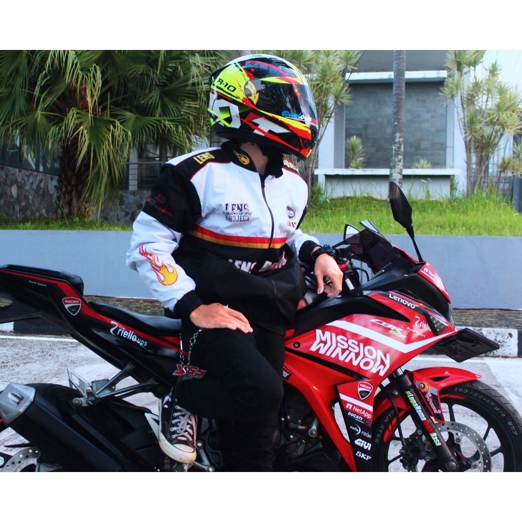 JACKET NASCAR LENS RACING PARASUT TEBAL PRIA WANITA/JACKET BALAP