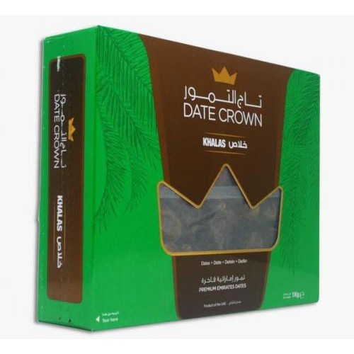 

KURMA KHOLAS DATE CROWN 1 KG Princes Dates Khalas Premium BOX