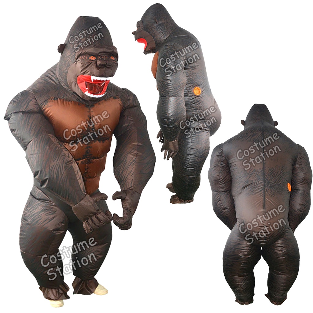 Kostum Gorilla / Costume King Kong Monyet Orangutan Kera Hewan Binatang angin dewasa