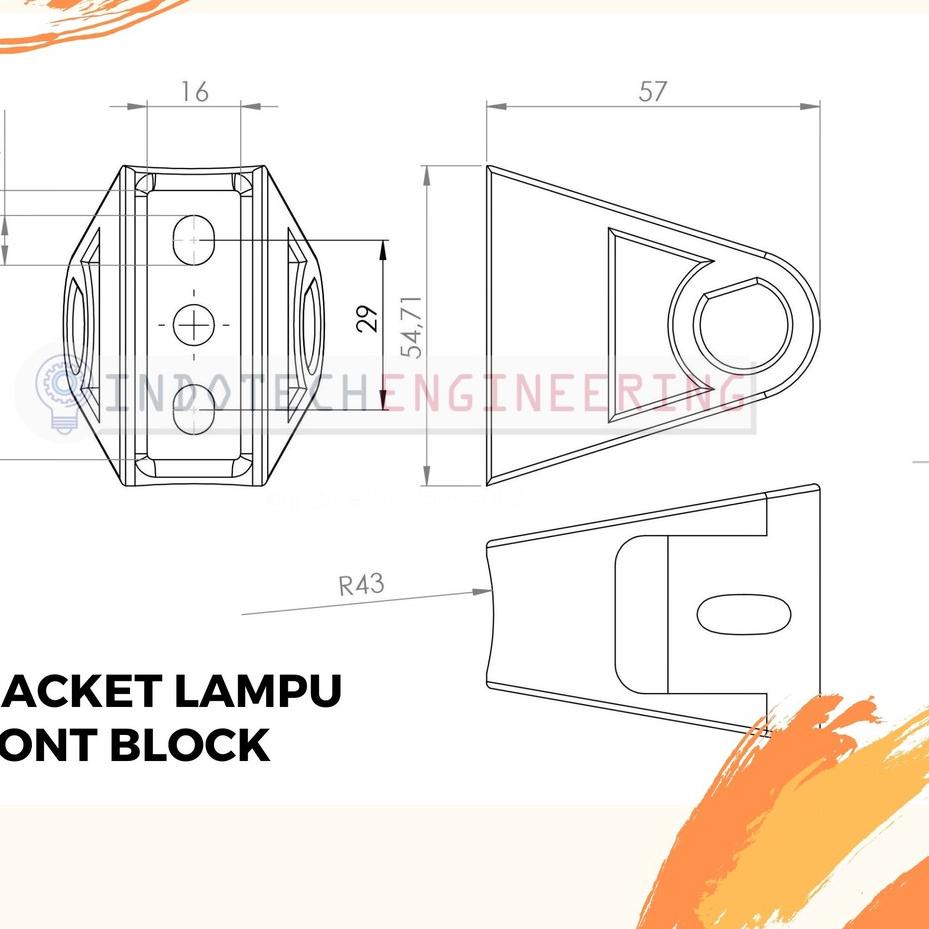 Harga TERMURAAH.. Bracket Lampu Depan Sepeda Lipat Front Block