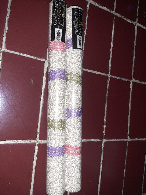 Wps089 Premium Wallpapaer Dinding Wallpaper Dinding Sticker Wallpaper Stiker 45cm X 5m Ungu Kotak