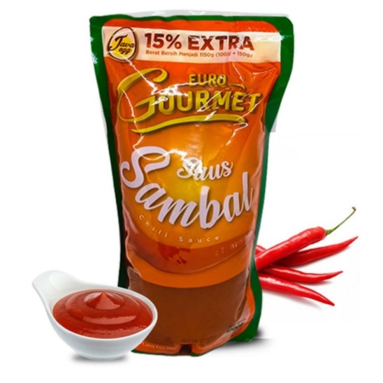 

euro gourmet saus sambal 1kg