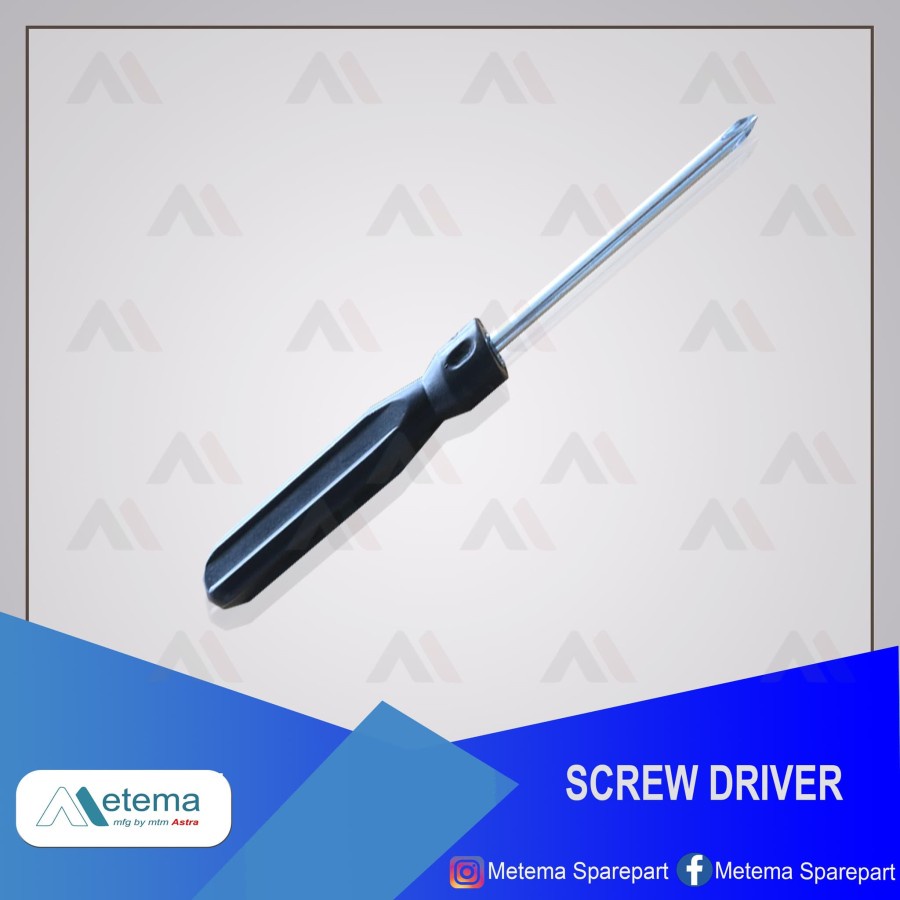 Screw Driver / Obeng (plus minus) Metema Original