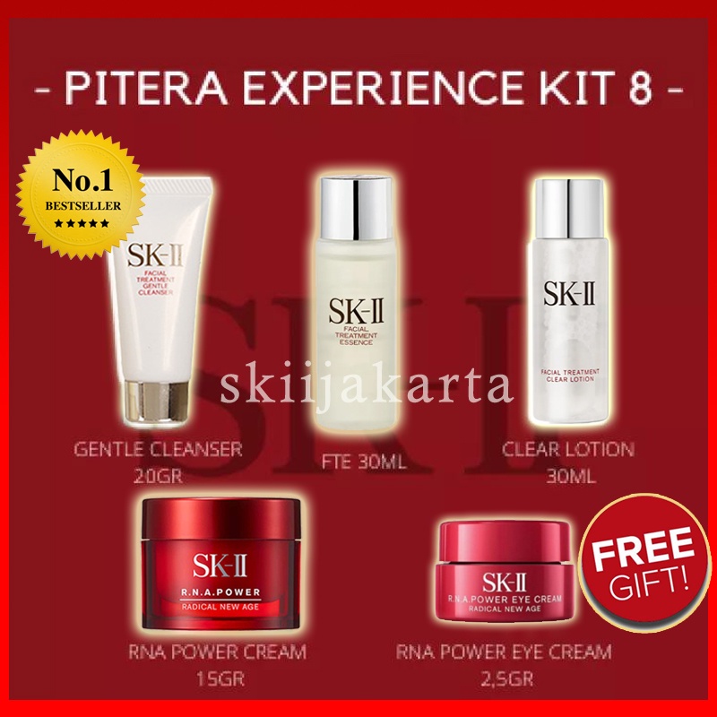 SK-II SKII SK II SK2 PITERA EXPERIENCE KIT RNA POWER FTE CLEAR LOTION GENTLE CLEANSER RNA EYE CREAM