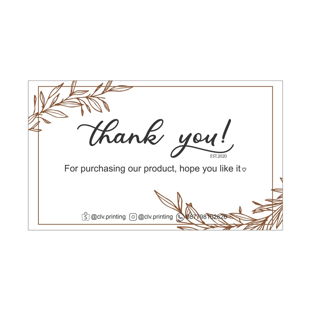 

Thank You Card Type 6