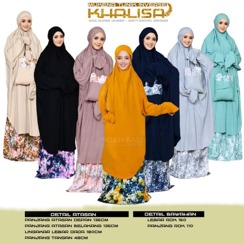 MUKENA TUNIK INVERSE TIEDYE KHALISA (GESER GAMBAR)