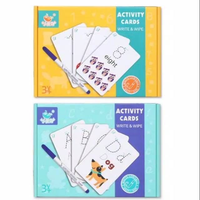 BIANCA - Activity Cards Wipe and Clean Alphabet / Activity Cards Numbers