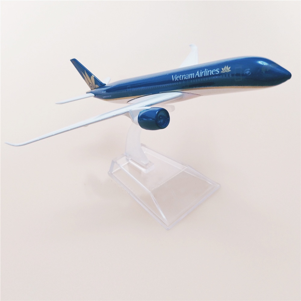 Miniatur Diecast Pesawat Terbang Vietnam Airlines A350 Bahan Alloy Untuk Koleksi