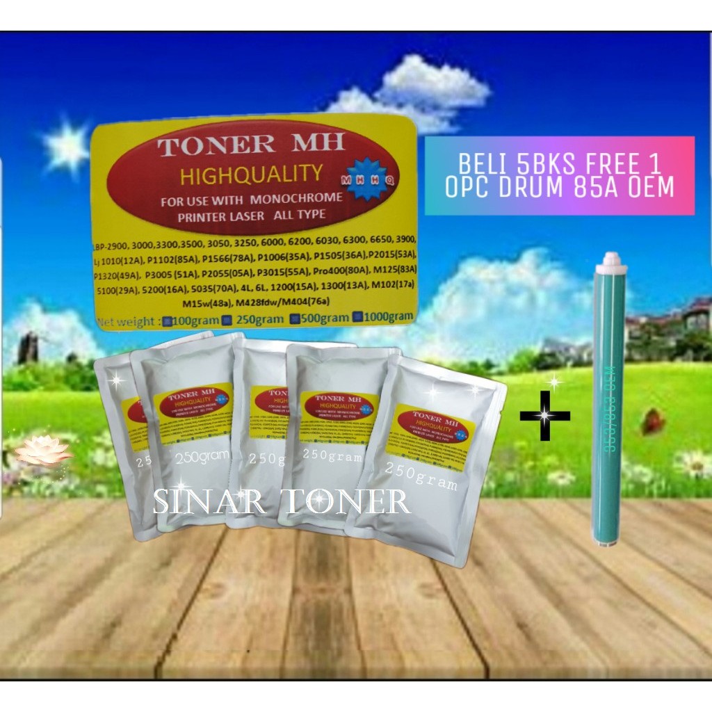 Serbuk Toner 79A CF279A CF283A CE285A 35A 36A 78 48A 83A 79A 12A Can 325 326 LBP-6000 MF-3010