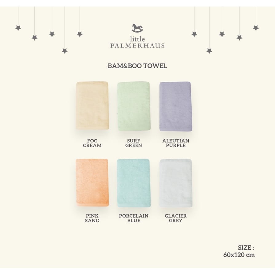 MOMS_ Handuk Little Palmerhaus Bam&amp;Boo Towel dengan bahan Cotton Bamboo