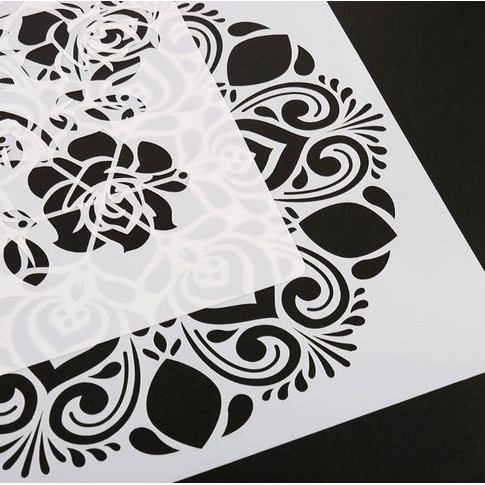 Plastic Stencil - Stensil Dekorasi Motif_MANDALA08