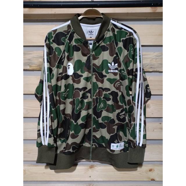 TRACKTOP BAPE GREEN ARMY ADIDAS