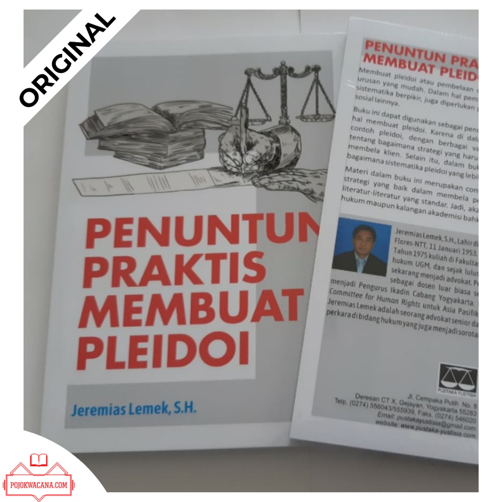 Jual Original - Buku Hukum Penuntun Praktis Membuat Pledoi - Jeremias ...