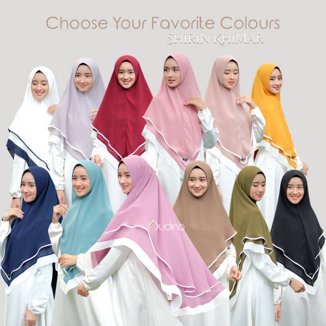 JILBAB/KHIMAR/KERUDUNG SHIRIN CERUTY BY AUDINA