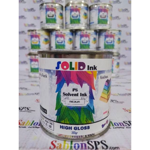 Tinta Sablon Plastik 200 gr Medium HDPE PE PP Transparan Basis Minyak Solvent Based