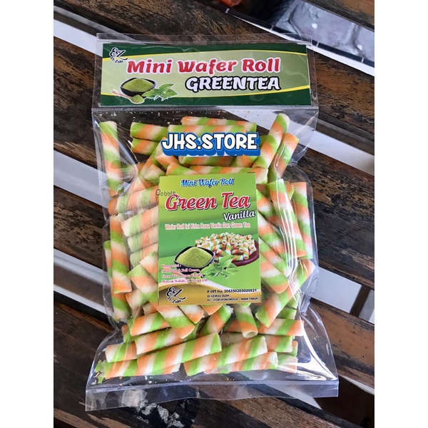 

Mini Wafer Roll Greentea 250gr