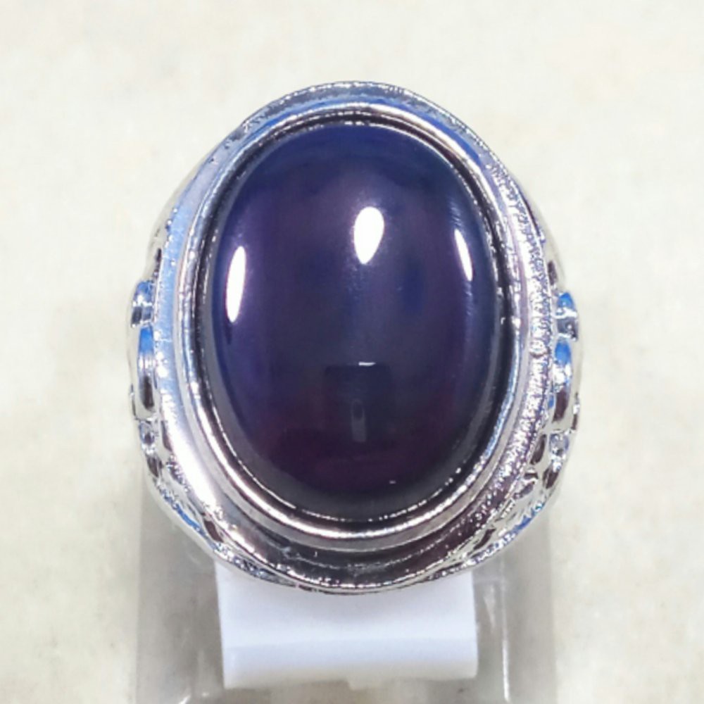 CINCIN BATU AKIK PERMATA AMETHYST BIG SIZE MEWAH DAN TERMURAH