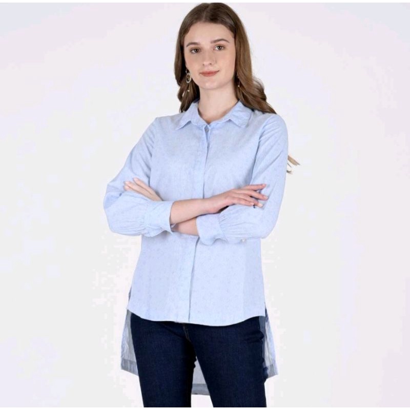 Kemeja Biru Arrow Le'rosetz