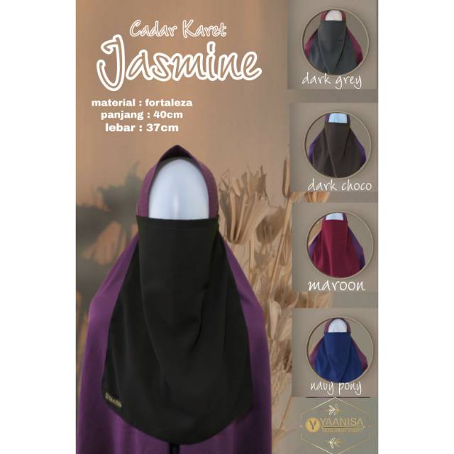 termurah Cadar jetblack Karet cadar, cadar karet, cadar anak, cadar dewasa, niqob, niqob karet, niqo