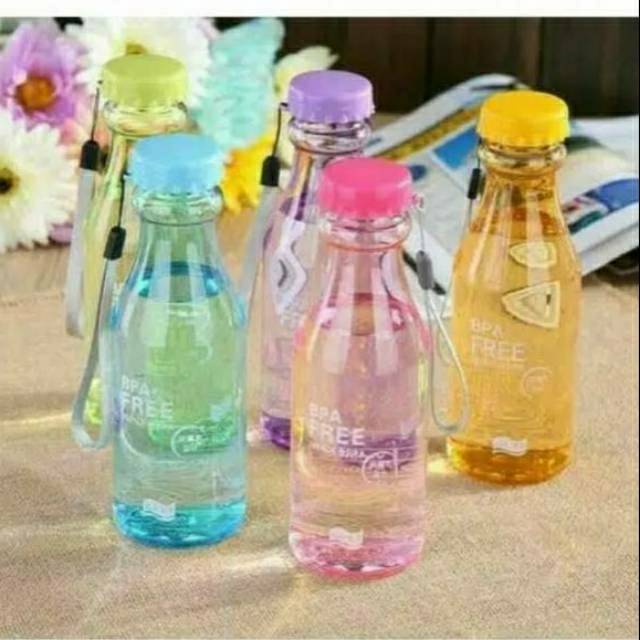 B ( B021 ) MY BOTTLE TRANSPARAN WARNA / BOTOL MINUM / KWALITAS TERBAIK / TAHAN PECAH