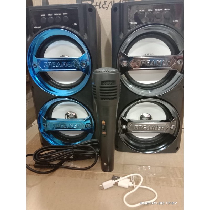 speaker bluethooth yd 802 Free mic