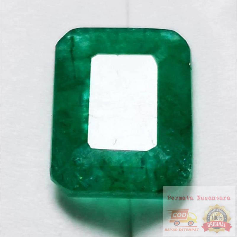 [BAYAR DITEMPAT] NATURAL PERMATA ZAMRUD COLOMBIA OCTAGON LUSTER