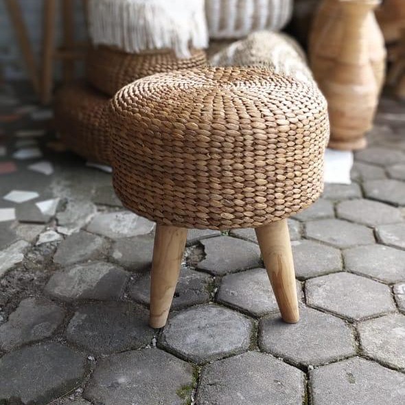 KURSI MINI / KURSI ENCENG GONDOK / STOOL ENCENG GONDOK / DINGKLIK / KURSI JAMUR / DRUM STOOL