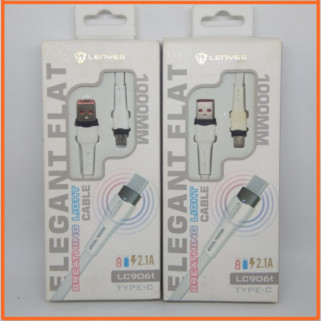 Kabel Data Lenyes 2.1A Quick Charging Lc-906 Type C