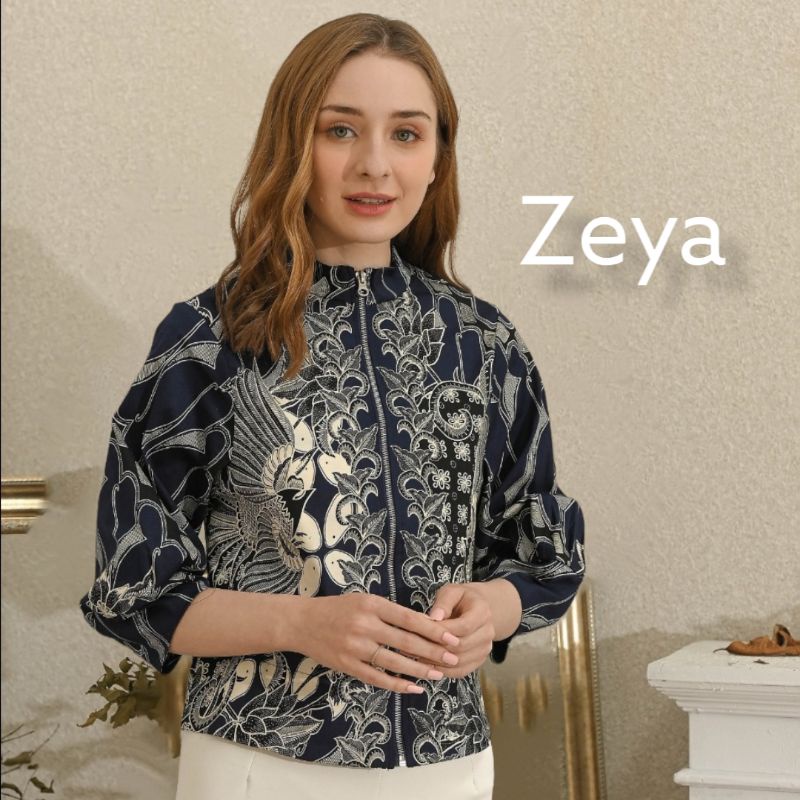 Size Jumbo : Jaket Bomber Batik / Jaket Batik Wanita /Outer Batik-ZEYA