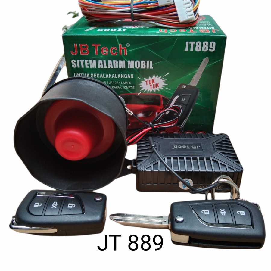 Alarm Mobil Universal JB Tech JT 889 Model Kunci Lipat Innova Reborn Tuk-Tuk