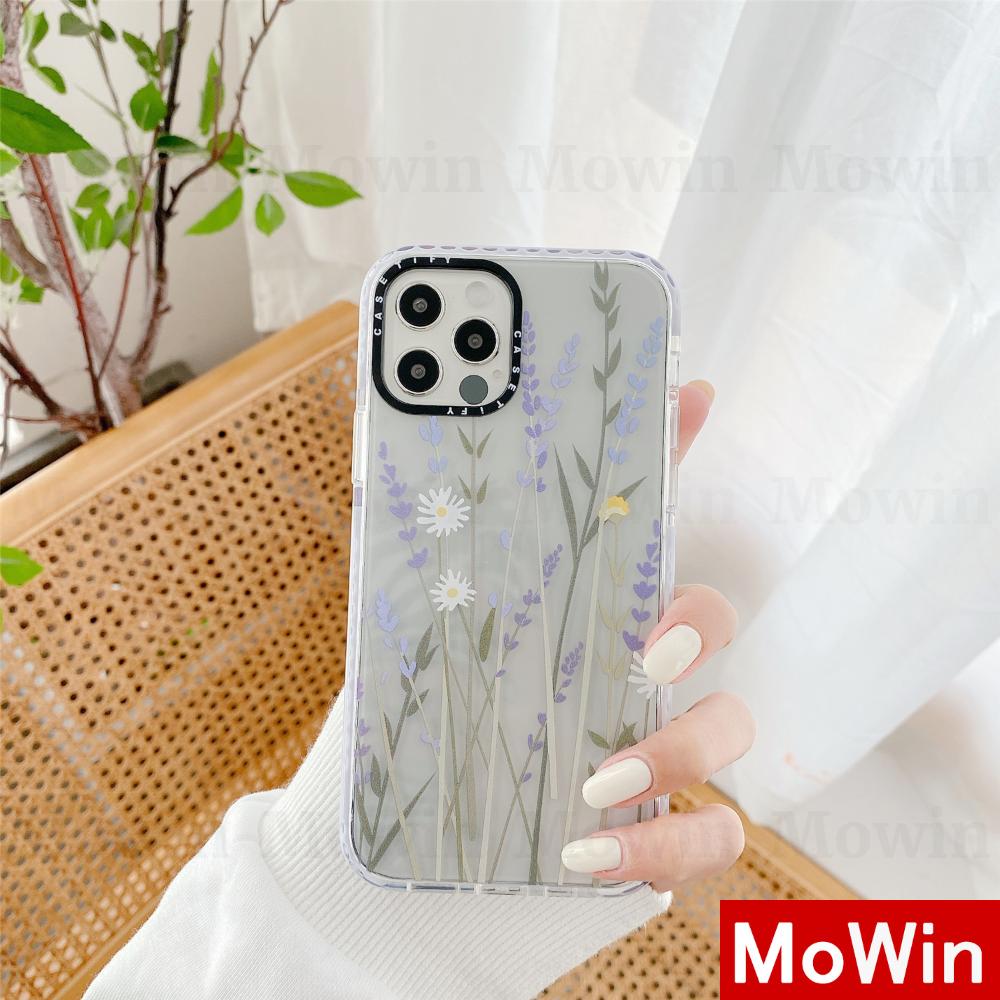 Mowin Soft Case Tpu Transparan Shockproof Motif Bunga Untuk Iphone 12 Pro Max 12 Max Xr Mini 7 7plus 8plus 11 Pro Se2020 Xs